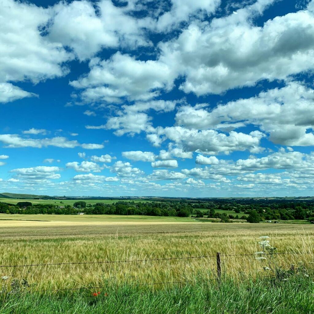 topsoil in salisbury - uk clouds and fields